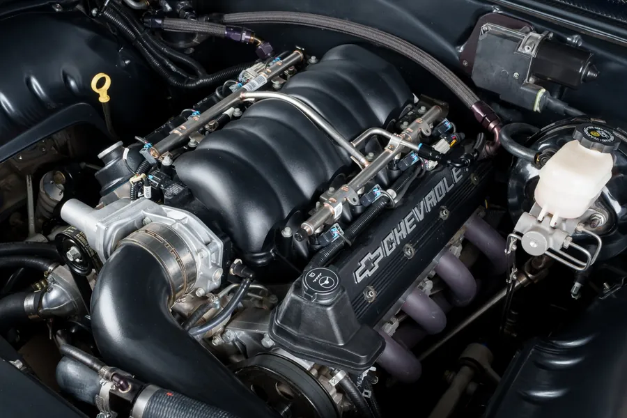 LS swap engine build at Midgard Industries in Longview TX