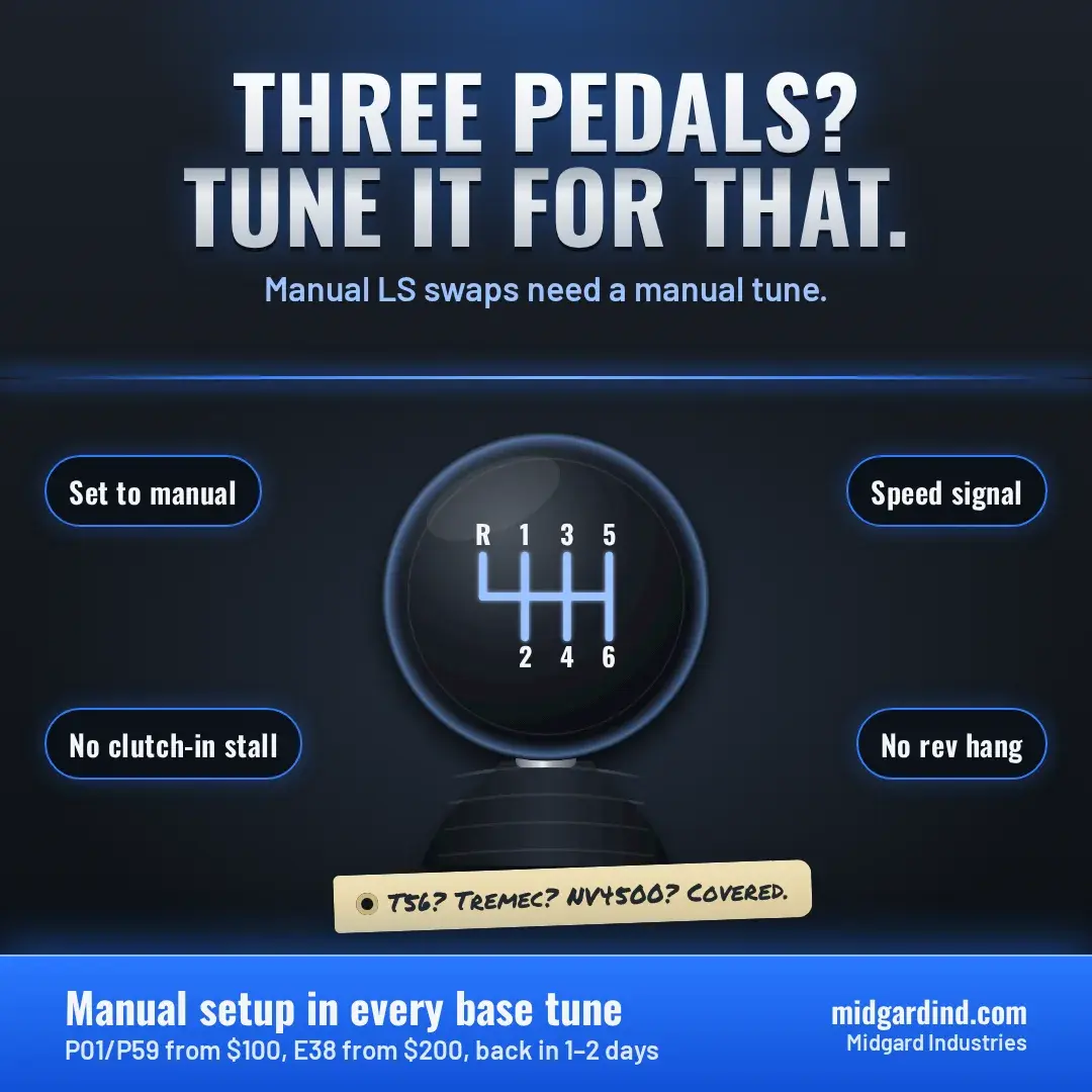 LS Swap With a Manual Transmission: What Has to Change in the Tune