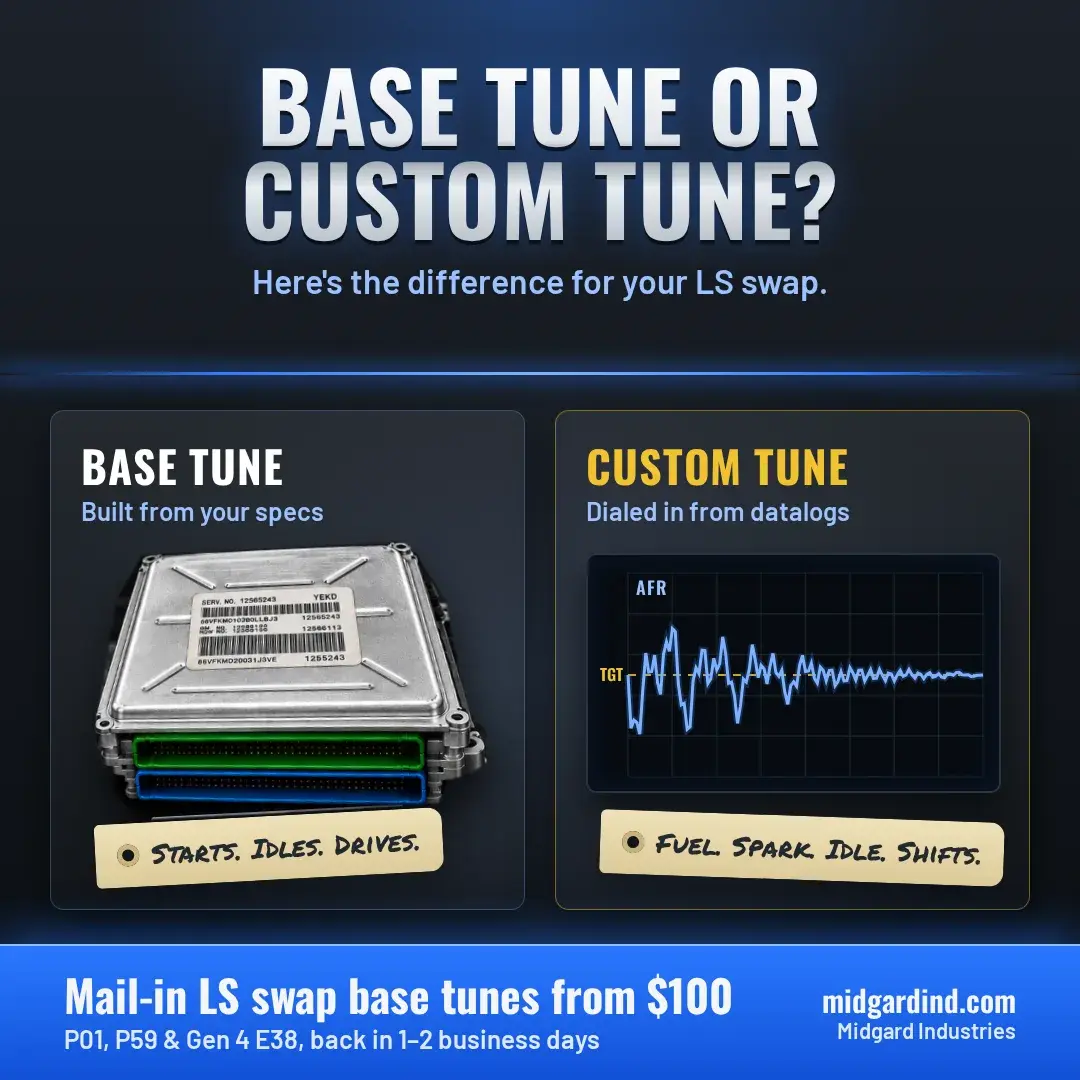 LS Swap Base Tune vs. Custom Tune: What You Get and When You Need More